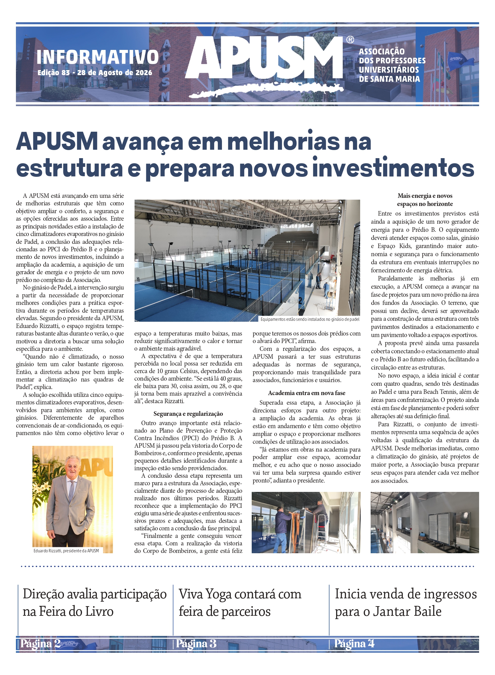 Informativo APUSM - Edição 83
