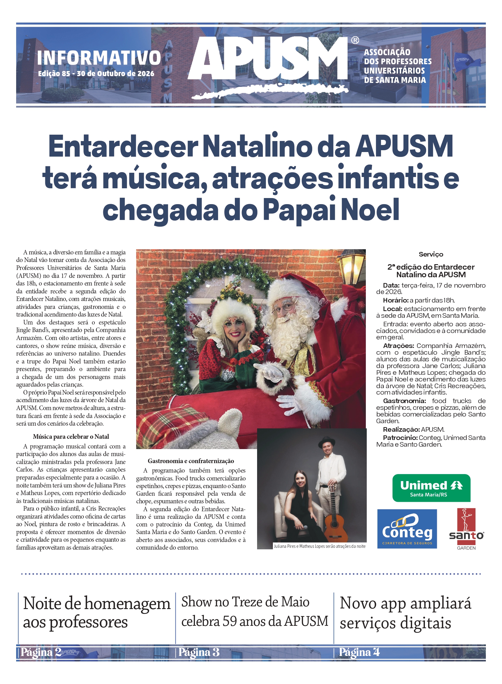 Informativo APUSM - Edição 85
