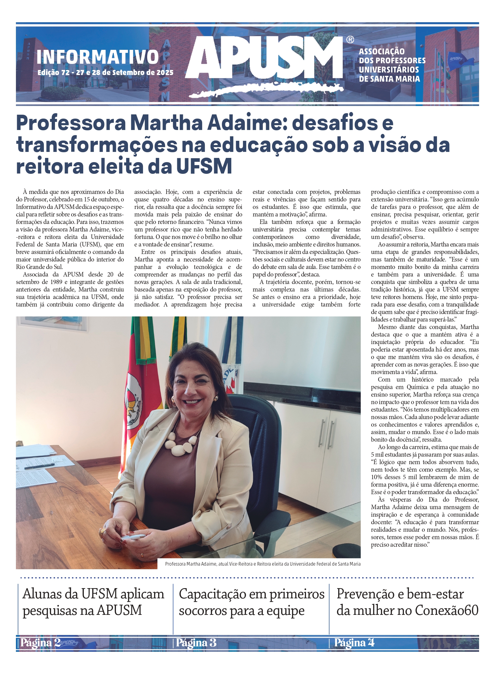 Informativo APUSM - Edição 72